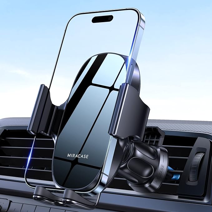 Miracase Handyhalterung Auto 12V Lüftung Universalhalter für iPhone 15 Pro Max 14 13 12 Samsung Huawei Xiaomi 4-7 Zoll Smartphones
